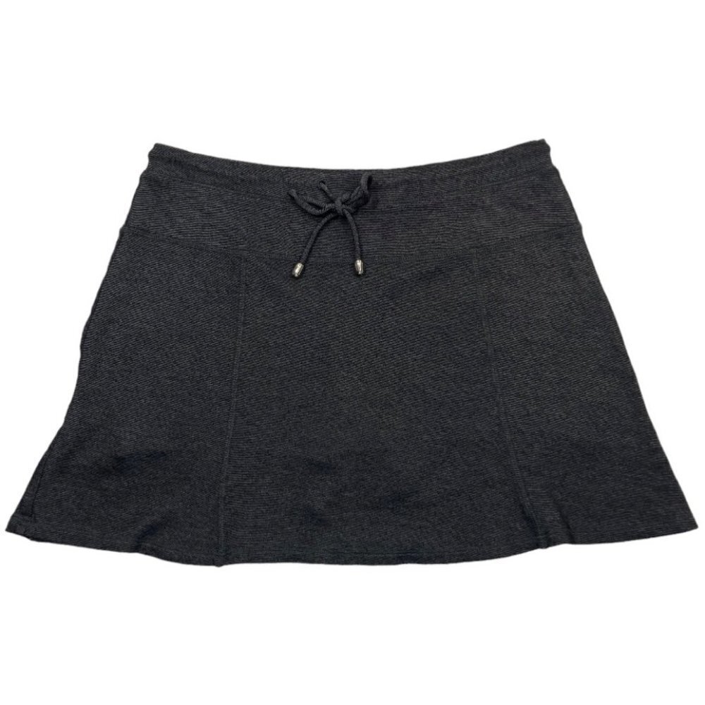 GREEN TEA Women's Tennis/Bicycle Skort Size Small Grey Black Mini Activewear EUC